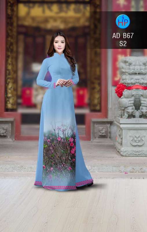 Vải áo dài cành Đào