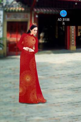 Vải áo dài hoa văn tròn-DT 2822