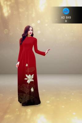 Vải áo dài hoa Sen-DT 2823