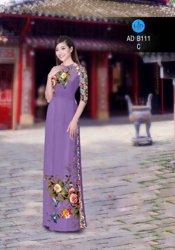 Vải áo dài hoa Hồng Vải áo dài hoa Hồng