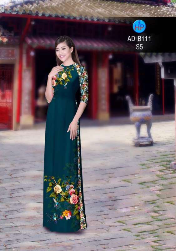 Vải áo dài hoa Hồng Vải áo dài hoa Hồng