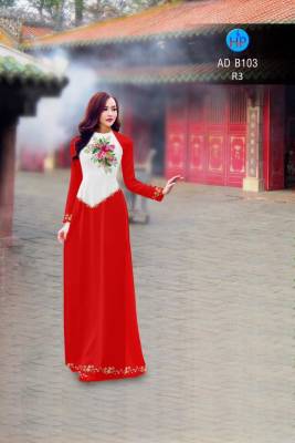 Vải áo dài hoa chùm nhỏ-DT 2826