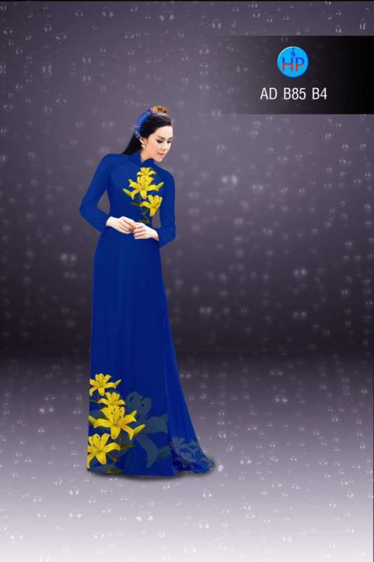Vải áo dài hoa Ly