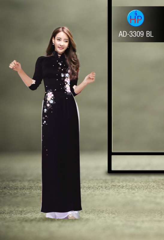 Vải áo dài hoa nhỏ
