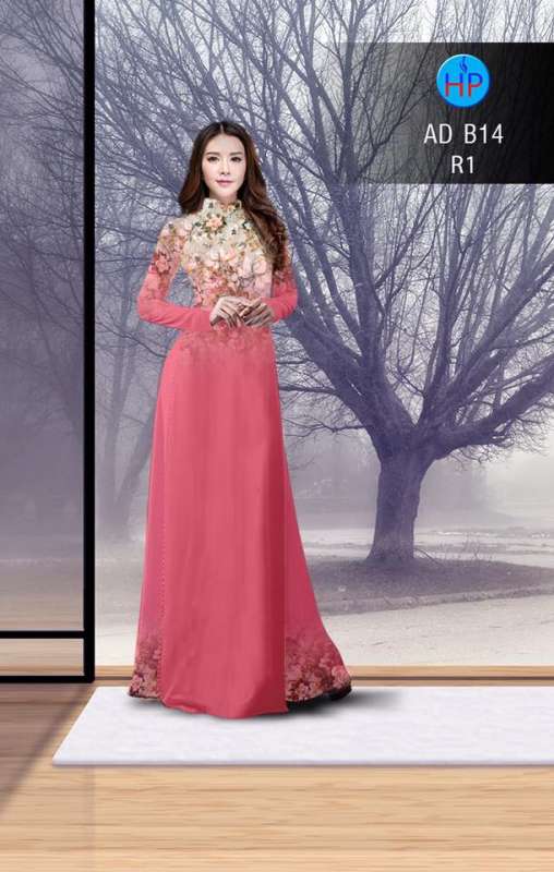 Vải áo dài hoa nhỏ
