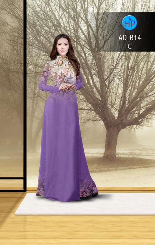 Vải áo dài hoa nhỏ