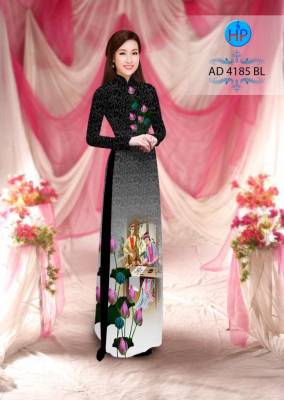 Vải áo dài hoa Sen-DT 2832