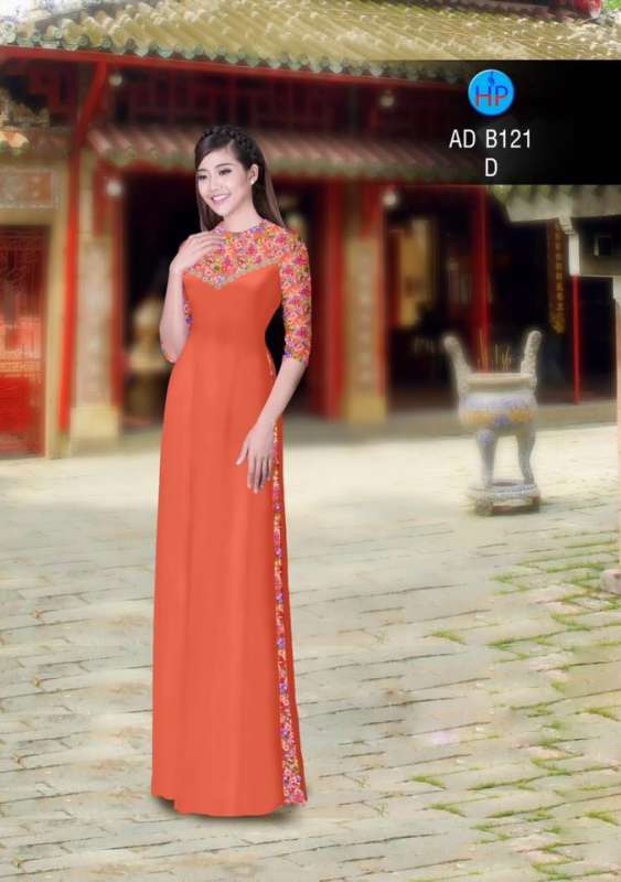 Vải áo dài hoa đều tay áo Vải áo dài hoa đều tay áo