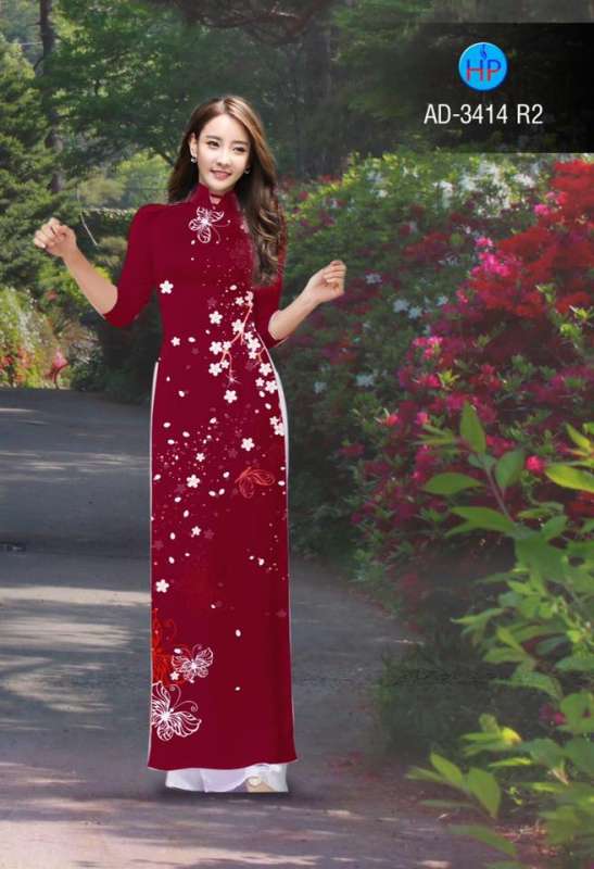 Vải áo dài hoa dây nhỏ Vải áo dài hoa dây nhỏ