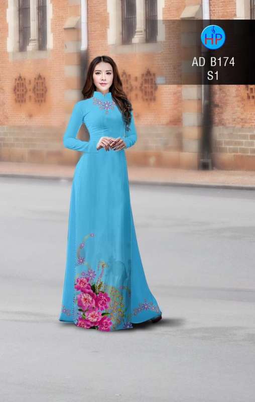 Vải áo dài chim Công
