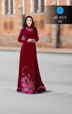 Vải áo dài chim Công-DT 2836
