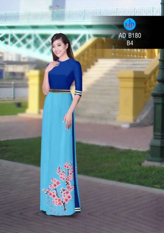 Vải áo dài hoa tà dưới Vải áo dài hoa tà dưới