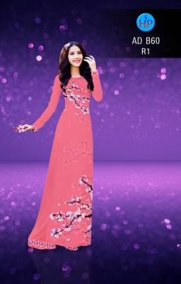Vải áo dài cành Đào-DT 2839