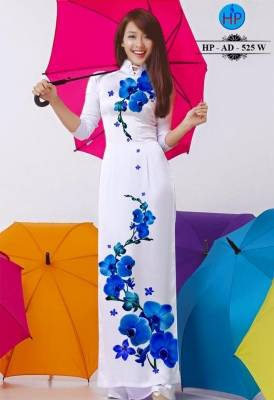 Vải áo dài Lụa hoa 3D-DT 284