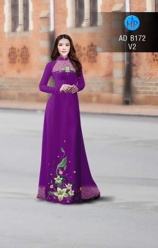 Vải áo dài hoa trên dưới Vải áo dài hoa trên dưới