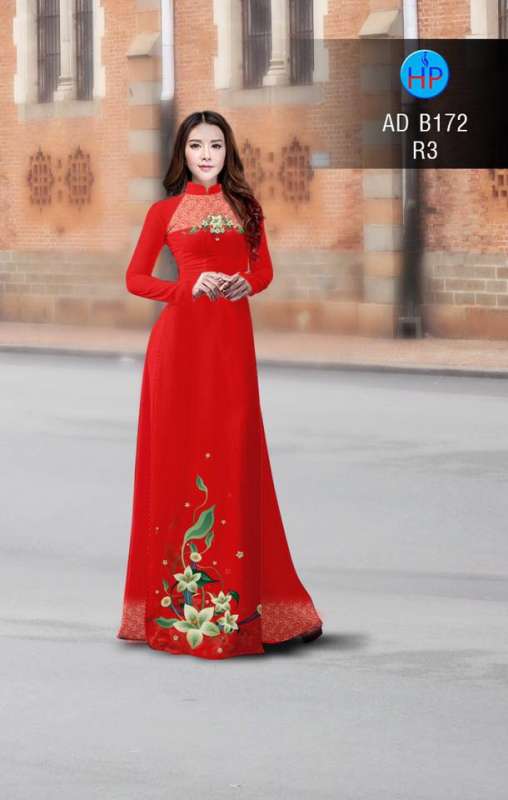 Vải áo dài hoa trên dưới Vải áo dài hoa trên dưới