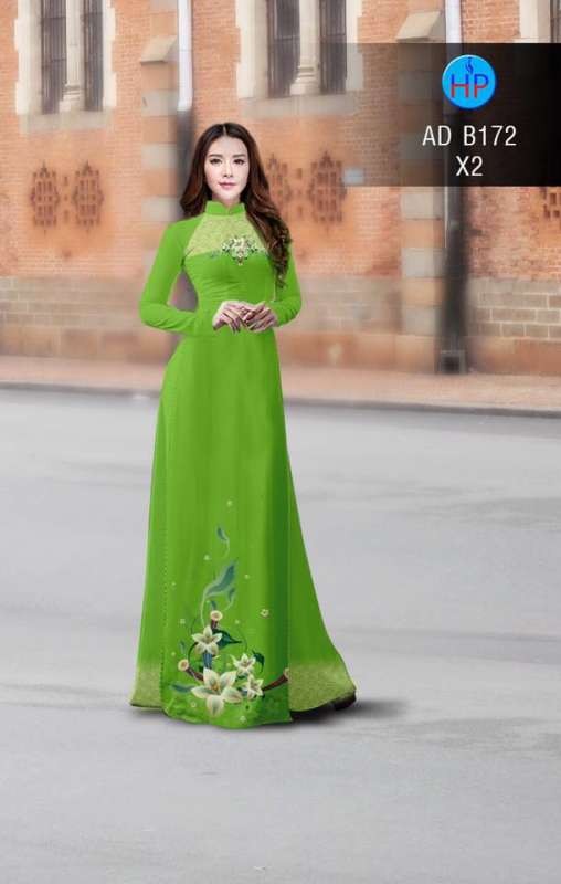 Vải áo dài hoa trên dưới Vải áo dài hoa trên dưới