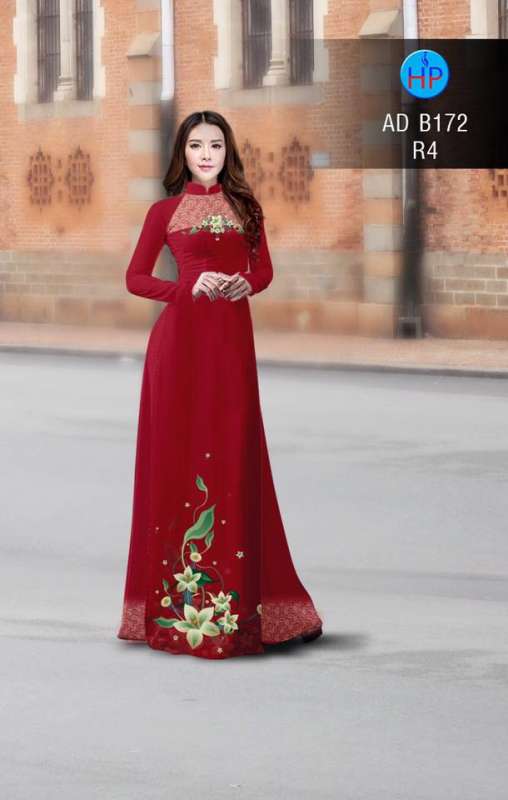 Vải áo dài hoa trên dưới Vải áo dài hoa trên dưới