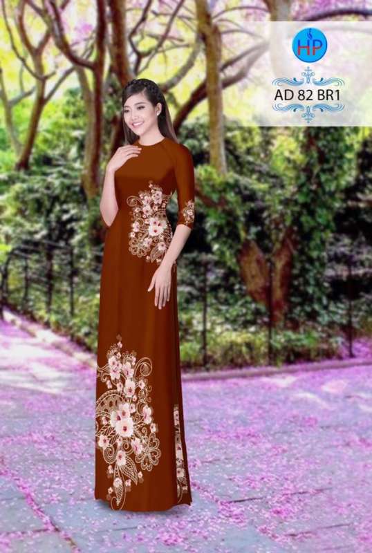 Vải áo dài hoa văn