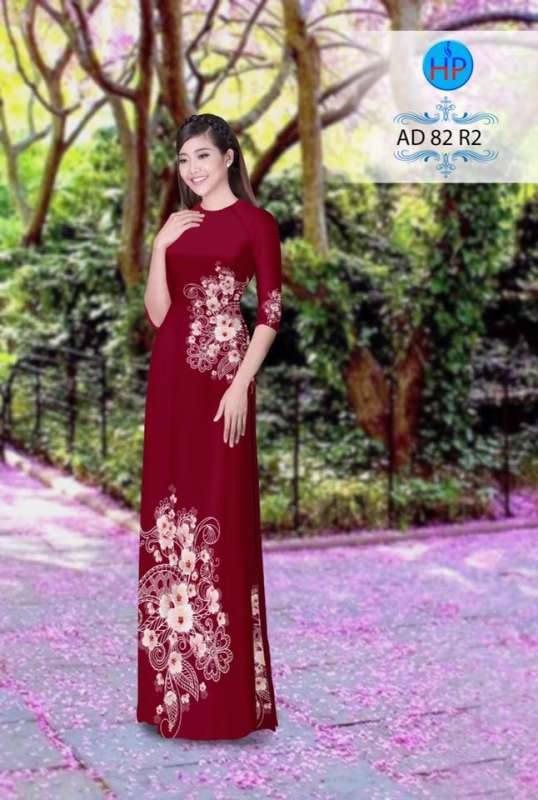 Vải áo dài hoa văn