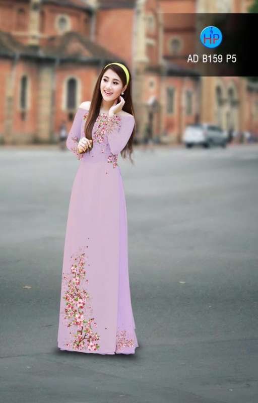 Vải áo dài hoa dây