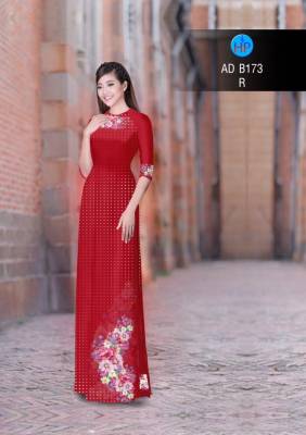 Vải áo dài hoa nhỏ trên dưới-DT 2844