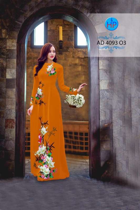 Vải áo dài hoa chùm