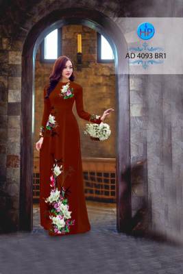 Vải áo dài hoa chùm-DT 2847