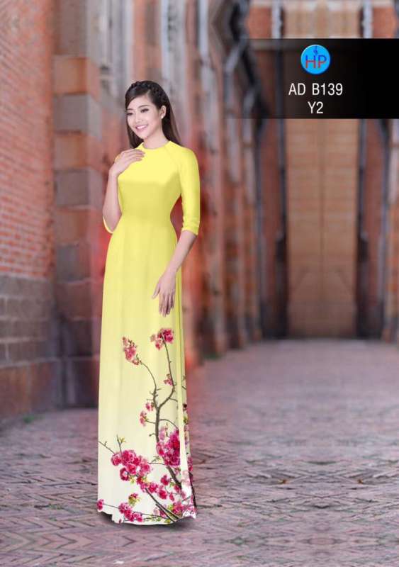 Vải áo dài cành hoa