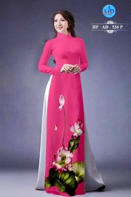 Vải áo dài Lụa hoa Sen-DT 285
