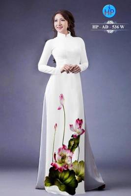 Vải áo dài Lụa hoa Sen-DT 285