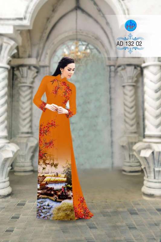 Vải áo dài phong cảnh Vải áo dài phong cảnh
