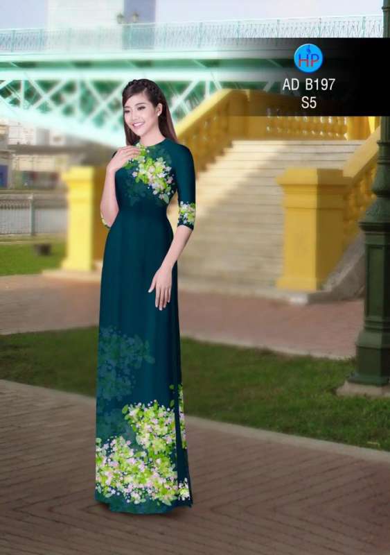 Vải áo dài hoa nhỏ