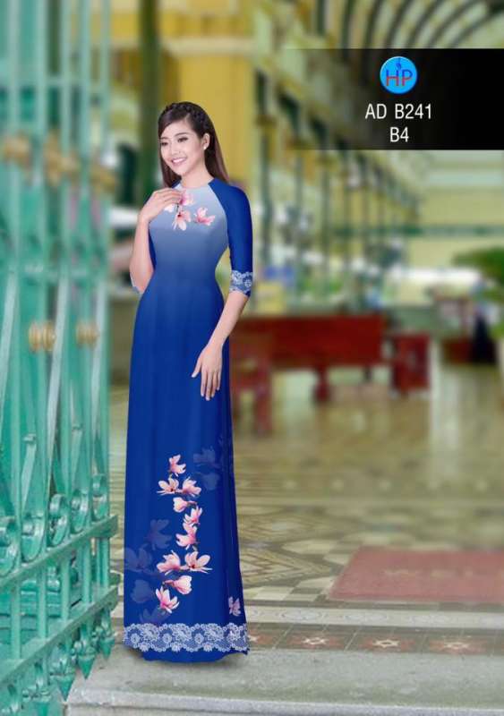Vải áo dài hoa mờ