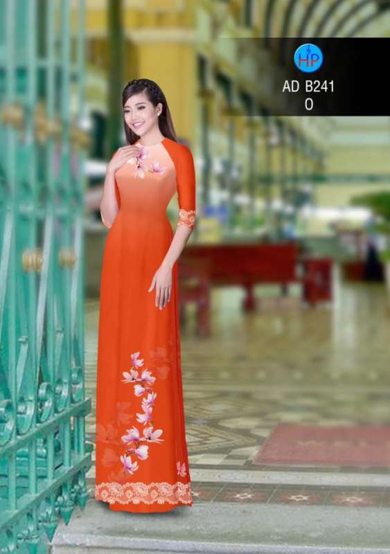 Vải áo dài hoa mờ
