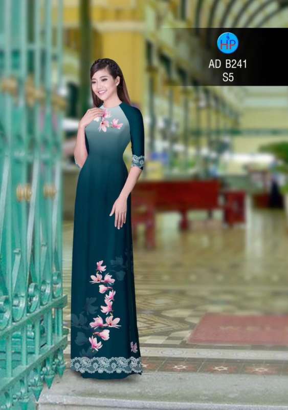 Vải áo dài hoa mờ