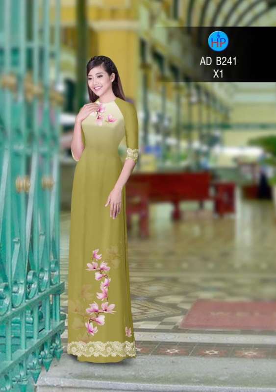 Vải áo dài hoa mờ