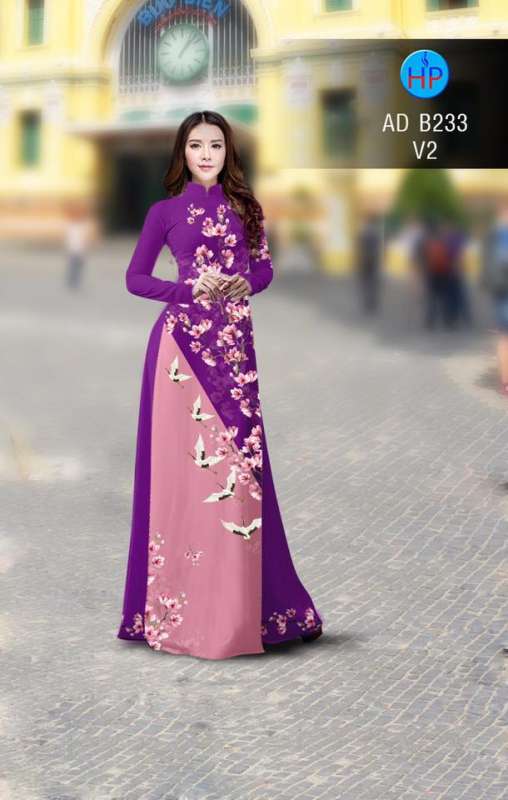 Vải áo dài hoa nhỏ