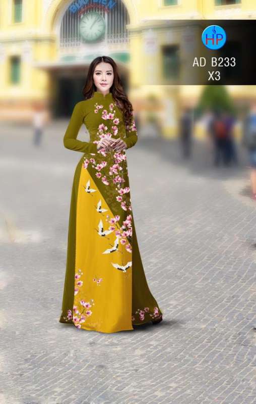 Vải áo dài hoa nhỏ