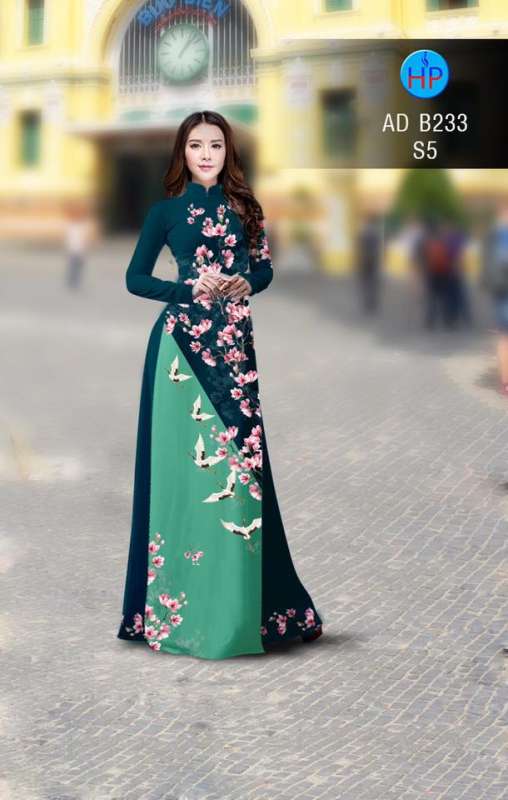 Vải áo dài hoa nhỏ