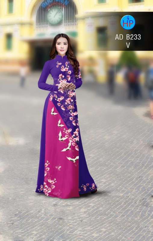 Vải áo dài hoa nhỏ