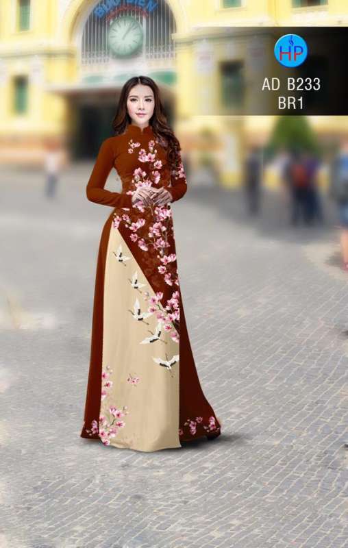Vải áo dài hoa nhỏ