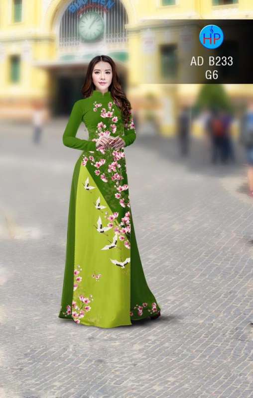 Vải áo dài hoa nhỏ