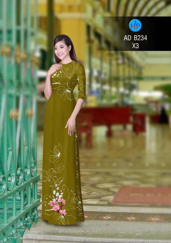 Vải áo dài hoa mờ