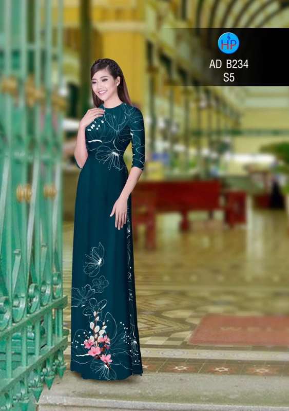 Vải áo dài hoa mờ