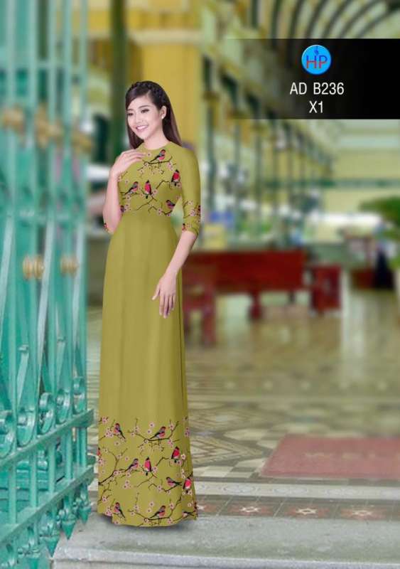 Vải áo dài chim cảnh