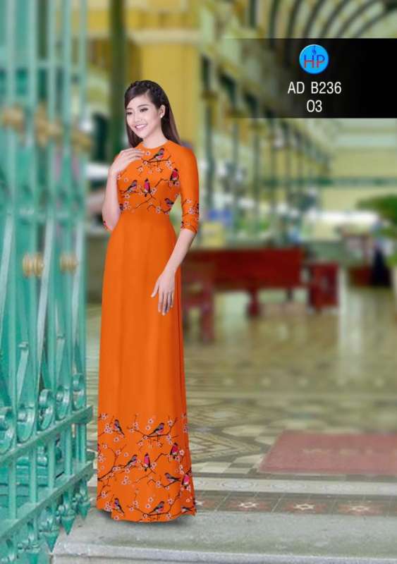 Vải áo dài chim cảnh