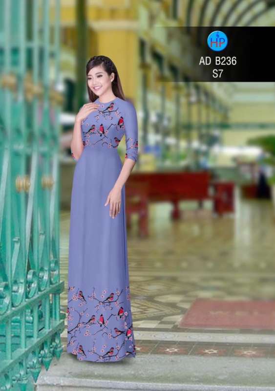 Vải áo dài chim cảnh
