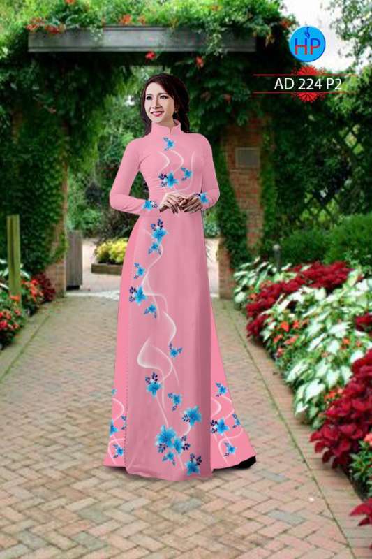 Vải áo dài họa tiết 3D
