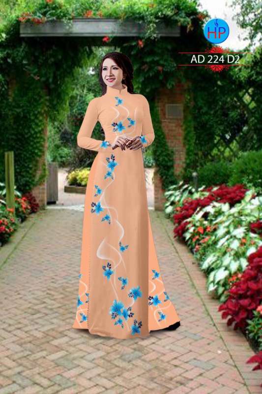 Vải áo dài họa tiết 3D